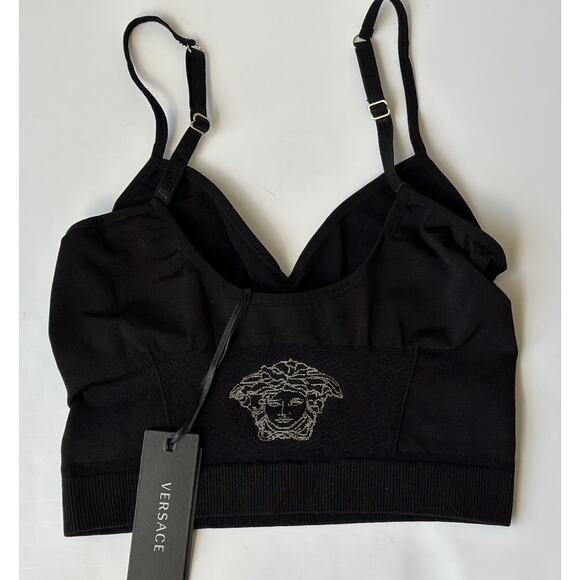 Versace Medusa Black Shapewear Bralette L-XL (Stretch) Made in Italy 1008756 NWT - Picture 6 of 9